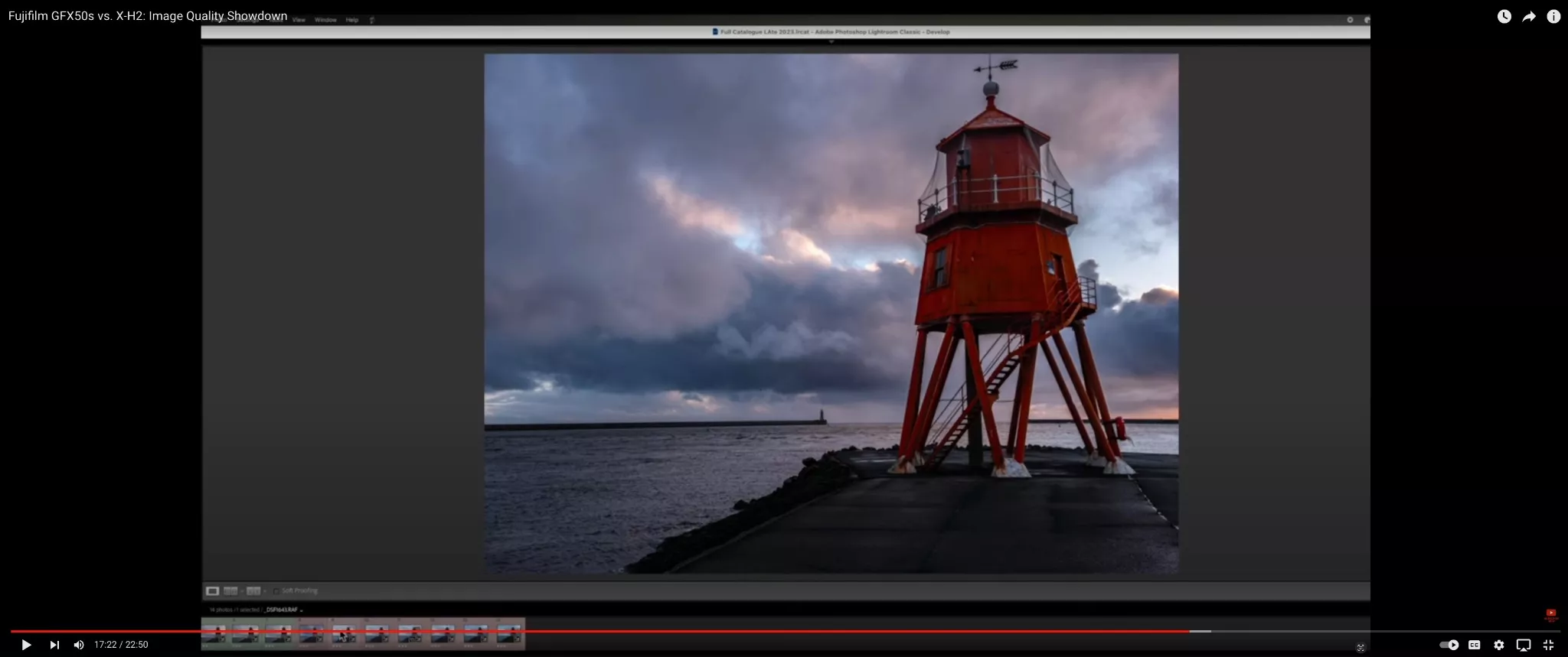 Capture d'écran d'une vidéo Youtube de Jason Row Photography
